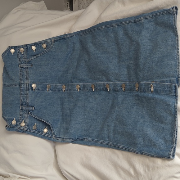 Levi's Tico Denim Jumper Dress (Irregular) - Picture 2 of 14